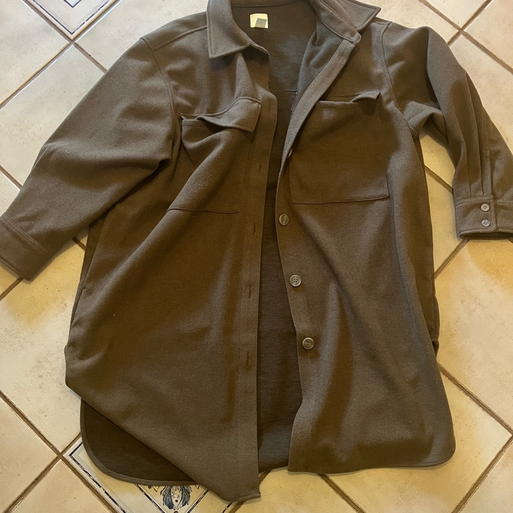 H &M long shacket.